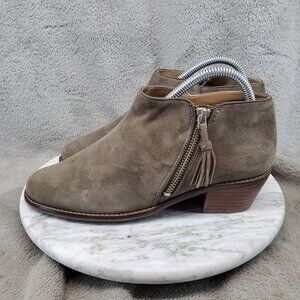 Vionic Shoes Womens Size 7.5 Brown Suede Serena Arch Support Ankle Boots